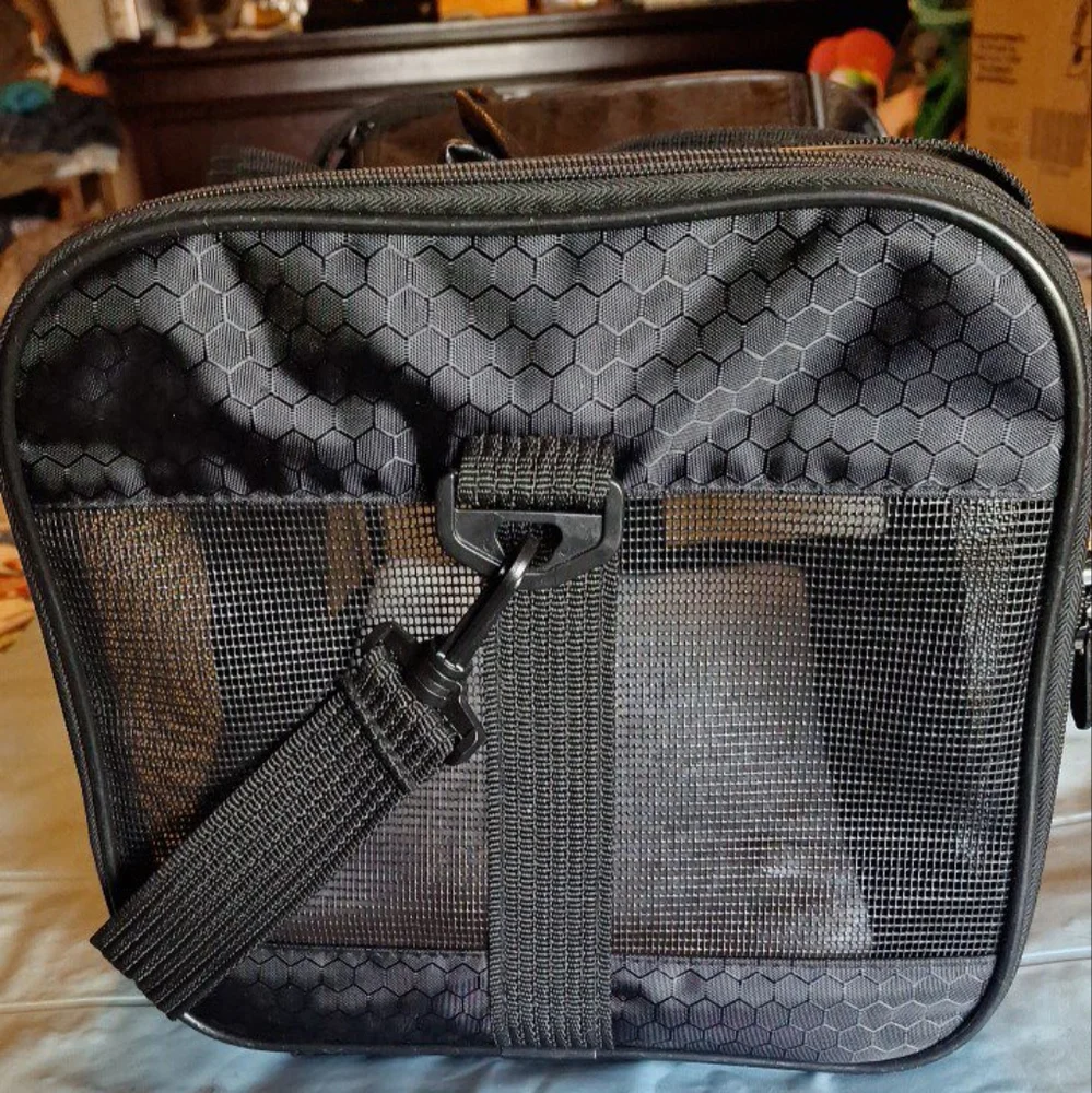 Small pet carrier.